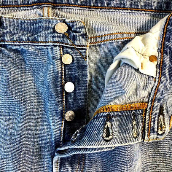 Levi's Denim - Levi’s 501 Destroyed Baggy Jeans Size 35x30
